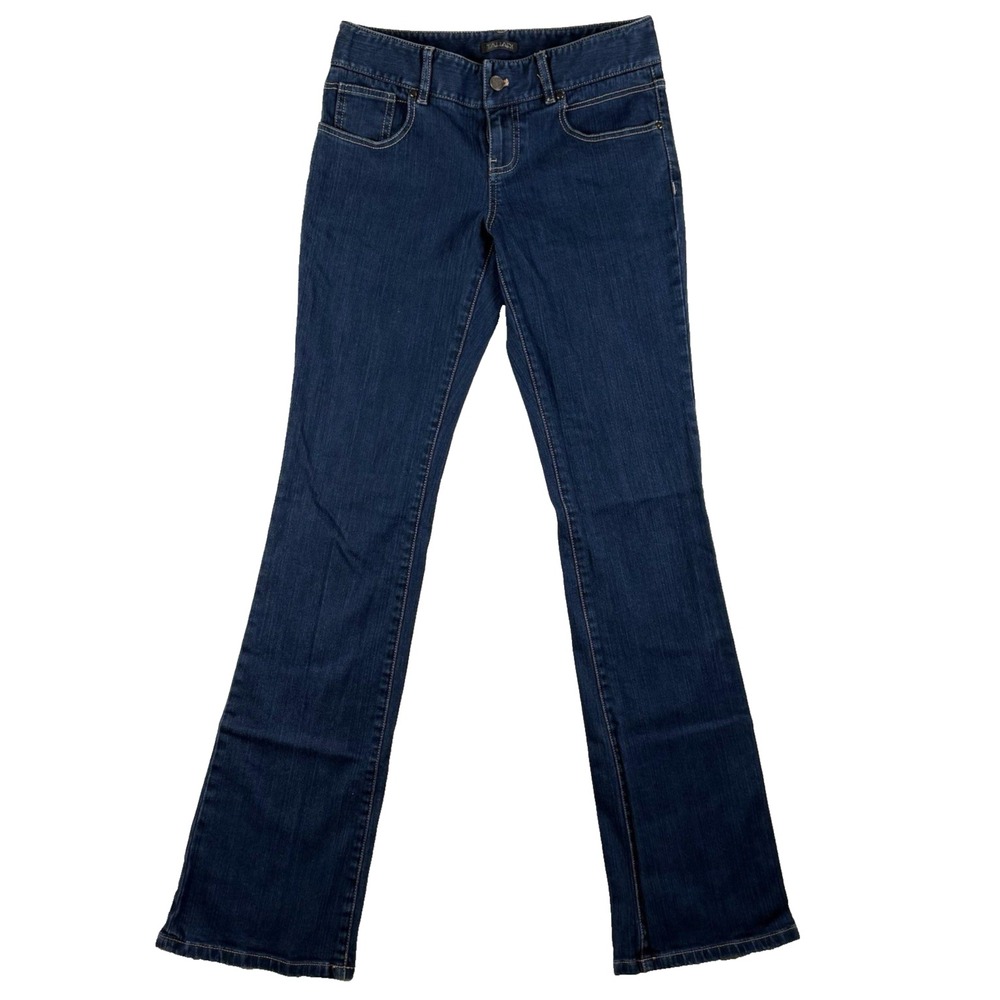 Tahari Boot Cut Jeans Women's Size 2 Dark Blue Low‎ Rise Flared Jeans